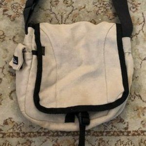 Hempmania Oatmeal n Black Fabric Shoulder Bag